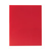 Two-Pocket Heavyweight Poly Portfolio Folder, Accommodates 11 x 8.5 Sheets, Red, 25/Box