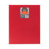 Two-Pocket Heavyweight Poly Portfolio Folder, Accommodates 11 x 8.5 Sheets, Red, 25/Box