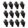 Palm Coated Hppe Gloves, X-Large (Size 10), Salt And Pepper/Black, 12 Pairs