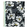 Baccara Dark Monthly Planner, Floral Artwork, 10 x 8, Gray/Black/Gold Cover, 12-Month (Jan To Dec): 2026