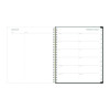 Baccara Dark Monthly Planner, Floral Artwork, 10 x 8, Gray/Black/Gold Cover, 12-Month (Jan To Dec): 2026