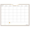 Wallmates Self-Adhesive Dry Erase Monthly Planning Surfaces, 24 X 18, White/Gray/Orange Sheets, Undated