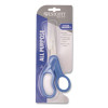Preferred Line Stainless Steel Scissors, 7" Long, 2.5" Cut Length, Straight Blue Handle