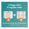 Mega Toilet Paper, Septic Safe, 2-Ply, White, 320 Sheets/Roll, 16 Rolls/Pack