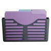 Verticalmate Cubicle Wall File Pocket, Plastic, Letter Size, 11.5" x 2" x 9", Slate Gray