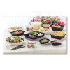 Newspring Versatainer Microwavable Containers, Round, 16 Oz, 6 x 6 x 1.5, White/Clear, Plastic, 150/Carton