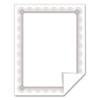 Premium Certificates, 8.5 X 11, White/Silver With Spiro Silver Foil Border,15/Pack