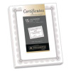 Premium Certificates, 8.5 X 11, White/Silver With Spiro Silver Foil Border,15/Pack