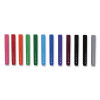 Permanent Marker, Tank-Style, Medium Chisel Tip, Assorted Colors, 12/Pack