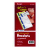 Write 'n Stick Receipt Book, Two-Part Carbonless, 4.75 x 2.75, 4 Forms/Sheet, 200 Forms Total