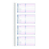 Petty Cash Receipt Book, Two-Part Carbonless, 5 x 2.75, 4 Forms/Sheet, 200 Forms Total