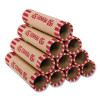 Crimped End Coin Wrappers, Pennies, Red, 1,000/Pack