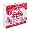 Jumbo Crayons Classpack, Jumbo Size, 8 Assorted Colors, 200/Pack