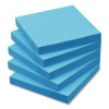 Self-Stick Notes, 3" x 3", Electric Blue, 90 Sheets/Pad, 5 Pads/Pack