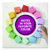 Super Sticky Pads In Energy Boost Collection Colors, 3 x 3, Limeade, 90 Sheets/Pad, 5 Pads/Pack