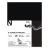 Creative Collection Premium Cardstock, 65 Lb Cover Weight, 8.5 x 11, Black, 50/Pack