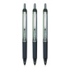 Precise V7Rt Rollerball Pen, Retractable, Fine 0.7 Mm, Black Ink, Black Barrel, 3/Pack