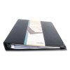 Business Collection Business Card Binder, Holds 200 2" x 3.5" Cards, 10.4 x 1.75 x 11.5, Vinyl, Black