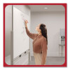 Magnetic Steel Mobile Dry Erase Board, 72 x 40, White Surface, Silver Aluminum Frame