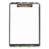 Clearview Clipcase Storage Clipboard, 0.35" Clip Capacity, Holds 8.87 x 12.25 Sheets, Gray/Green