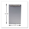 Redi-Rite Aluminum Storage Clipboard, 1" Clip Capacity, Holds 6 x 10 Sheets, Silver