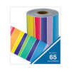 Rolled Borders, Straight Border, Back To School: Rainbow, 2.25" x 65 Ft, Multicolor
