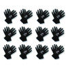 G40 Latex Coated Gloves, En388: 2142, Medium (Size 8), Gray/Black, 12 Pairs
