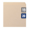 Yearly End Tab File Folder Labels, 20, 0.75 X 1.5, Dark Blue, 500/Roll