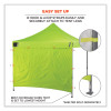 Shax 6098 Pop-Up Tent Sidewall, Single Skin, 10 Ft x 10 Ft, Polyester, Lime