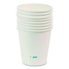 White Paper Hot Cups, 10 Oz, 50/Pack
