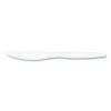 Heavyweight Plastic Cutlery, Knife, White, 100/Pack
