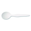 Heavyweight Plastic Cutlery, Soup Spoon, White, 100/Pack