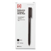 Gripped Ballpoint Pen, Stick, Medium 1 Mm, Black Ink, Black Barrel, Dozen