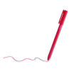 Gripped Ballpoint Pen, Stick, Medium 1 Mm, Red Ink, Red Barrel, Dozen