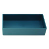 Three-Piece Plastic Drawer Organizer, 3.23 X 3.23 X 1.47, 6.26 X 3.23 X 1.47, 9.5 X 3.23 X 1.47, Teal, 3/Set