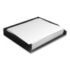 Side-Load Stackable Plastic Document Tray, 1 Section, Letter-Size, 12.24 X 9.8 X 1.75, Black, 2/Pack