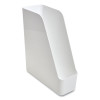 Plastic Magazine File, 4.28 X 10.47 X 11.7, White, 2/Pack