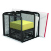 Five Compartment Wire Mesh Accessory Holder, 5.9 X 6.29 X 5.11, Black