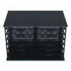 Front-Load Enclosed Wire Mesh Horizontal Document Organizer, 12 Sections, Legal-Size, 24.65 X 15.59 X 16.3, Matte Black