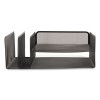 Wire Mesh Combination Organizer, Vertical/Horizontal, 4 Sections, Letter-Size, 11.2 X 17.4 X 6.54, Matte Black