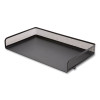 Side-Load Stackable Wire Mesh Document Tray, 1 Section, Legal-Size, 17.32 X 9.84 X 2.76, Matte Black