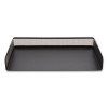 Side-Load Stackable Wire Mesh Document Tray, 1 Section, Legal-Size, 17.32 X 9.84 X 2.76, Matte Black