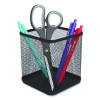 Wire Mesh Pencil Holder, 3.46 X 3.46 X 4.33, Black