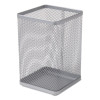 Wire Mesh Jumbo Pencil Holder, 4.33 X 4.33 X 6.69, Silver