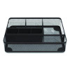 Mesh Drawer Organizer, Seven Compartment, 9.76 X 7.48 X 2.68, Black