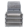 All-In-One Wire Mesh Organizer, 10 Sections, Letter-Size, 11.61 x 13.11 x 8.86, Silver