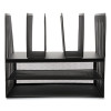 Wire Mesh Combination Organizer, Vertical/Horizontal, 7 Sections, Letter-Size, 11.22 X 13.23 X 11.34, Matte Black