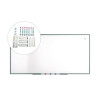 Magnetic Porcelain Dry Erase Board, 96" x 48", White Surface, Gray/Natural Aluminum Frame