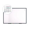 Magnetic Porcelain Dry Erase Board, 72" x 48", White Surface, Black Aluminum Frame