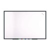 Magnetic Porcelain Dry Erase Board, 72" x 48", White Surface, Black Aluminum Frame